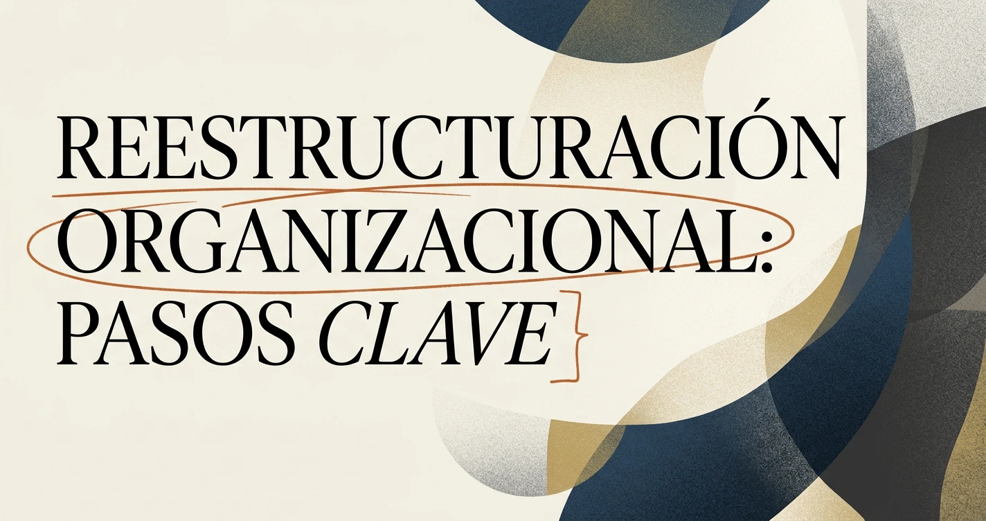 Reestructuración organizacional: pasos clave para lograrla